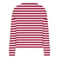thumbnail image 4 of UYISJ Women Oversized Striped Sweater Color Blocked Cardigan Fall Outfits Fashion V Neck Long Sleeve Button Up Knit Outerwear Red M, 4 of 5