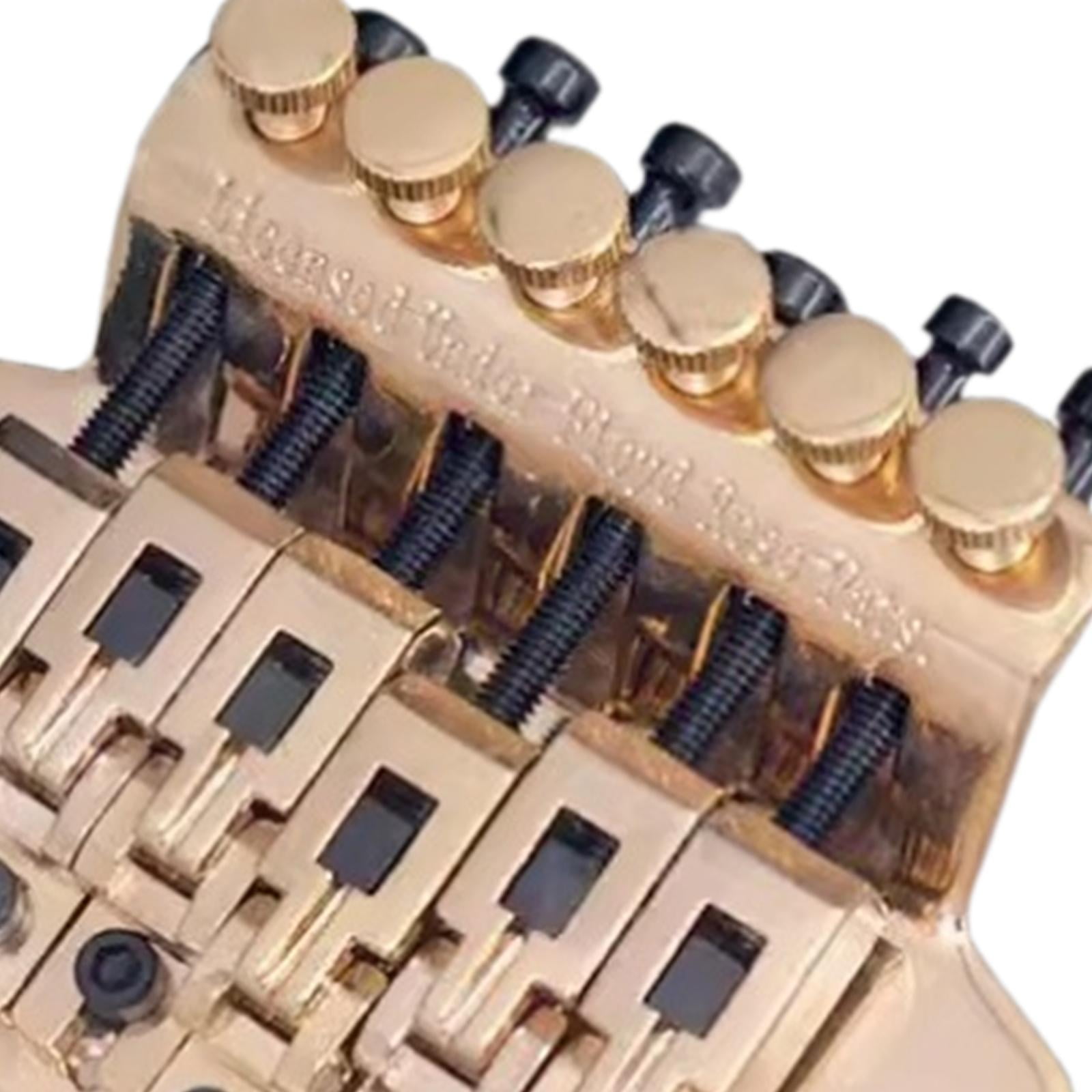 LeeQinersw Guitar Tremolo Bridge Portable Electric Guitar Replacement Electric Guitar Parts gold