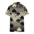 thumbnail image 5 of Camisas de Manga Corta para las Mujeres Cuello Redondo Hawaii Impresión Casual Blusa Plisada, Top Flujo, 5 of 5