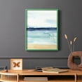 thumbnail image 6 of Watercolor Ocean Horizon I Framed Print in Green Solid Wood 11 x 14 Framed Print, 6 of 6
