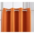 thumbnail image 2 of Ruthy's Textile 2 Piece Thermal Room Darkening Blackout Window Curtain Grommet Panels 54" X 84" Total Width 108" X 84" Orange, 2 of 5
