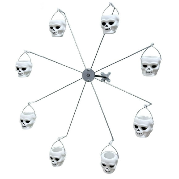 TIELUTT Mangeoire Décorative d'Halloween pour Oiseaux avec Design pour Jardin et Parc Attire les Oiseaux Sauvages Mangeoire en Métal et Suif Durable Cage Mangeoire Transparente Mangeoire à Quenouille Mangeoire Plateforme en Bois avec Toit