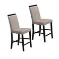 thumbnail image 3 of Kings Brand Furniture Counter Parsons Dining Chairs (Set of 2), Gray, 24", 3 of 4