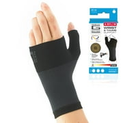 Neo-G Wrist and Thumb Support for Arthritis, Joint Pain, Tendonitis, Sprain - Wrist Brace Wrist Compression Hand Support - L - Black