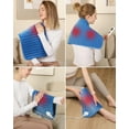 thumbnail image 7 of ALLJOY Electric Large Heating Pad for Neck, Back, and Shoulders with 6 Heat Levels & 8 Timers, Auto Shut Off - 24" x 12" - Blue, 7 of 7