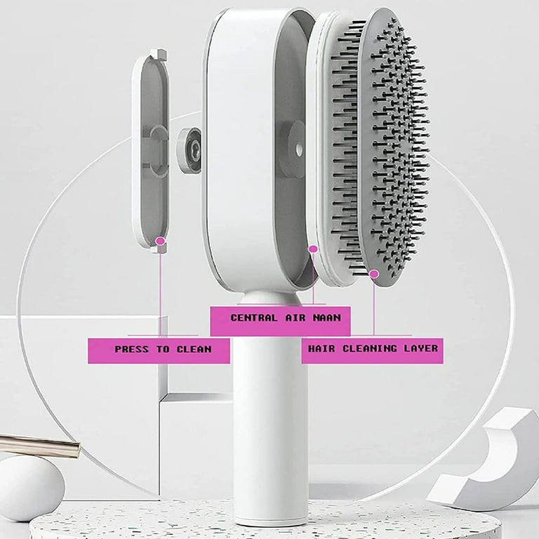 Dropship 3D Air Cushion Massager Brush With Retractable Bristles Self Cleaning  Hair Brush Massage One-key Self-cleaning Hair Brush Anti-Static Airbag  Massage Comb For Women Curly Hair Brush to Sell Online at a