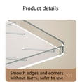 thumbnail image 6 of Clear Acrylic Floating Shelf, Foldable Wall Mounted Organizer with No Drill Adhesive, Ideal for Bathroom Storage, Cosmetic Display, and Towel Organization in Home, 6 of 9