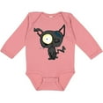 thumbnail image 3 of Inktastic Goth Animals Pets Black Cat Boys or Girls Long Sleeve Baby Bodysuit, 3 of 5