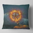 thumbnail image 2 of Designart God in the Burning Bush - Landscape Printed Throw Pillow - 18x18, 2 of 5