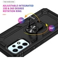 thumbnail image 4 of Grade Drop Impact for Samsung Galaxy A53 5G Case Galaxy A53 Case 360 Metal Rotating Ring Kickstand Holder  Heavy Duty Shockproof Case for Galaxy A53 5G Phone Case (Black), 4 of 8
