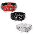 thumbnail image 4 of Spike Dog Collar - Collar de cuero de moda para perros medianos y grandes MFZFUKR CPB-US-YY301-3, 4 of 5