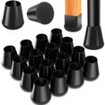 thumbnail image 1 of Chair Leg Floor Protectors Extra Small 16 Pcs,Silicone Chair Leg Protectors for Hardwood Floors/Tiles,360°Wrapped Felt Bottom to Prevent Scratch and Reduce Noise, Round Black，Suitable for ch, 1 of 5