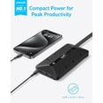 thumbnail image 2 of Anker Regleta de enchufe plano 300J, regleta USB C, regleta de alimentación ultra delgada 10 en 1 con 6 CA, 2 puertos USB A y 2 puertos USB C, cable de extensión de 5 pies, estación de carga de escrit, 2 of 5