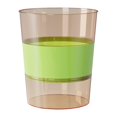 thumbnail image 3 of Cubo de basura ligero, cesto de basura transparente para baño Verde, 3 of 9