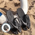 thumbnail image 2 of Flip Flops for Women Men Travel Slippers Shower Shoes Foldable Bathroom Camp Beach Sandals Lightweight Non-Slip, 2 of 3