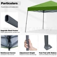 thumbnail image 3 of MASTERCANOPY 12' x 12' Portable Pop Up Canopy Tent with Large Base, Grass Green, 3 of 5
