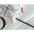 thumbnail image 4 of Ambesonne Xo Quilted Bedspread Set 3 Pcs, Simplistic Game Pattern, Queen Size, Vermilion Black White, 4 of 5