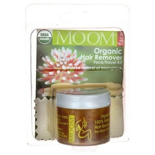 Moom Organic Hair Remover Kit with Avocado Face and Eyebrows 3 oz 85 G