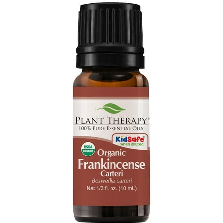 Plant Therapy Frankincense Carteri Organic Essential Oil | 100% Pure, USDA Certified Organic, Undiluted | 10 mL (1/3