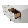 thumbnail image 7 of Origins by Alpine White Pearl Wood 7 Drawer Dresser in White, 7 of 7