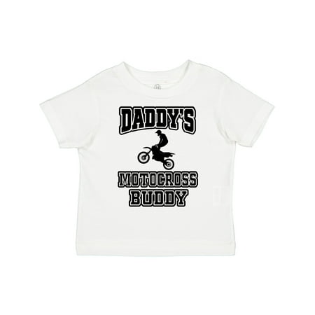 

Inktastic Daddys Motocross Buddy Gift Toddler Boy or Toddler Girl T-Shirt
