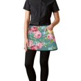 thumbnail image 3 of Men Women Aprons with Pockets Work Waist Apron Pioneer Colorful Floral Half Apron, 3 of 6