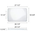 thumbnail image 3 of TrueCraftware- Set of 2 Polypropylene Full Size Sheet Pan Cover Clear Color- Sheet Pan Cover for Baking Tray Baking Pans for Cookies and Cakes Perfect for Home Bakery and Restaurants, 3 of 6