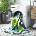 thumbnail image 3 of Safavieh Digital Artifact Gloriana Geometric Machine Washable Area Rug, Blue/Green, 5' x 7', 3 of 11