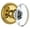 Polished Brass, variant on Grandeur Provence Crystal Door Knob with Newport Plate