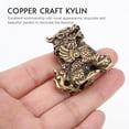 thumbnail image 6 of Milisten 1 Pair Golden Copper Kylin Adornment Home Decoration Car Office Use, 6 of 8