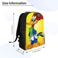 thumbnail image 4 of Woody Woodpecker Backpacks Fashion Lightweight School Laptop Bag Cute Cartoon Durable Bookbag Rucksack for Travel Hiking, 4 of 8