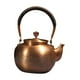 thumbnail image 2 of Tetera de cobre con asa aislante, hecha a mano, para la ceremonia del té chino, agua caliente. Patrón de nubes, 2 of 9