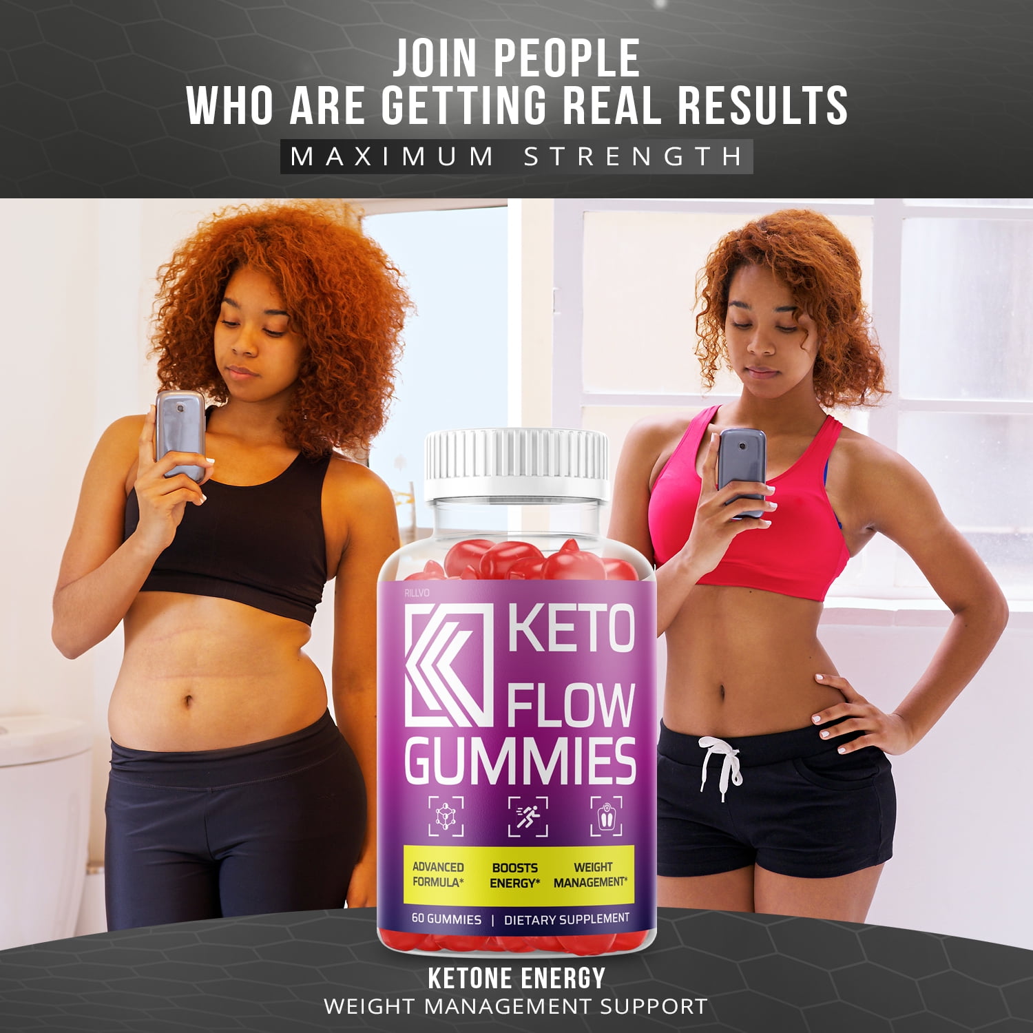 (3 Pack) Keto Flow Gummies - Keto Flo ACV Gummy’s - Supplement for Weight Loss - Energy & Focus Boosting Dietary Supplements for Weight Management & Metabolism - 180 Gummies