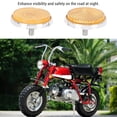 thumbnail image 3 of Front Fork Reflector Replacement, Enhanced Visibility Front Fork Round Reflector Anti Crack  Replacement for C70 1971 for Motorcycle, 3 of 7