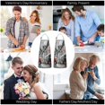 thumbnail image 7 of Eiffel Tower Couple Aprons with Pocket Chef Aprons Waterproof Bib Apron for Birthday Gifts for Dad Step Cooking Aprons for Kitchen Cool BBQ Grilling (Set Of 2), 7 of 7