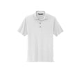 thumbnail image 3 of MERCER+METTLE Unisex Stretch Jersey Polo | Short Sleeve Work Polo for Men & Women, Moisture Wicking Jersey Shirt - White M, 3 of 4
