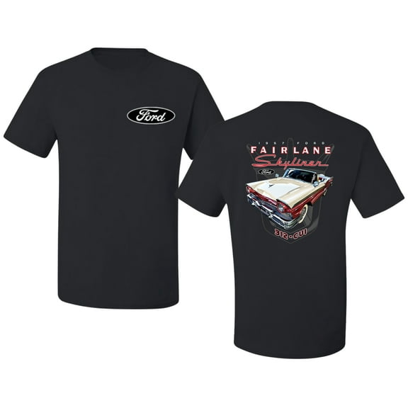 Wild Bobby 1957 Ford Fairlane Skyliner 312 Convertible Classic Vintage Car Lover Men Tee