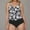 C, variant on OCLCCG Tankini Swimsuit for Women Two Piece V Neck Side Drawstring Swimwear with Bottom Fashion Printed Ruched Bathing Suit