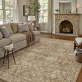 thumbnail image 4 of BERTHMEER 8'x10' Area Rugs for Living Room Large Vintage Beige Carpets for Bedroom Office Machine Washable Farmhouse Dining Room Oriental Rugs Non Slip Traditional Distressed Rugs, 4 of 8
