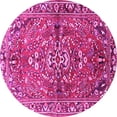 thumbnail image 1 of Ahgly Company Indoor Round Persian Pink Traditional Area Rugs, 6' Round, 1 of 4