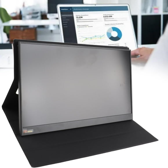 Portable Monitor, 15.6 Inch 1080P Ultra HD IPS USB C Gaming Monitor, 45 % 6 NTSC Laptop External Monitor with Dual Speaker for Laptop PC, Travel