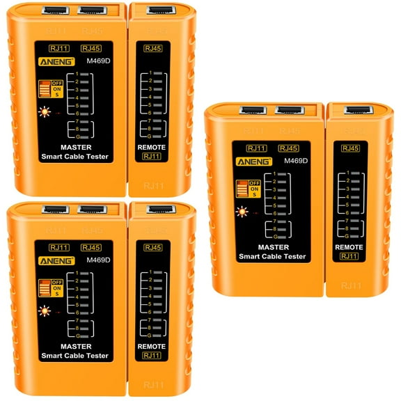 3 Pieces Network Tester Circuit Electrical Breaker Finder Yellow