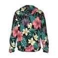 thumbnail image 3 of Fotbe Green Tropical Leaves Men's Women's UPF 50+ Sun Protection Jacket Hooded Cooling Shirt with Pockets Hiking Outdoor Performance-3X-Large, 3 of 9