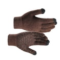 thumbnail image 2 of Naiovety 1 par de guantes cálidos de invierno para pantalla táctil, para exteriores, senderismo, ciclismo, camping, guantes de punto de algodón, Deportes de nieve café 23x11cm Naiovety OD000116-03B, 2 of 6