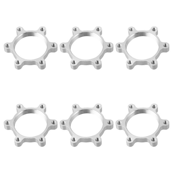 unbranded  6 Pcs Mountain Bike Tool Front Rear Disc Brakes Hub Thru Silver