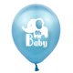 thumbnail image 2 of Kit de globos Oh Baby Blue Elephant de látex, 10 unidades, 2 of 2