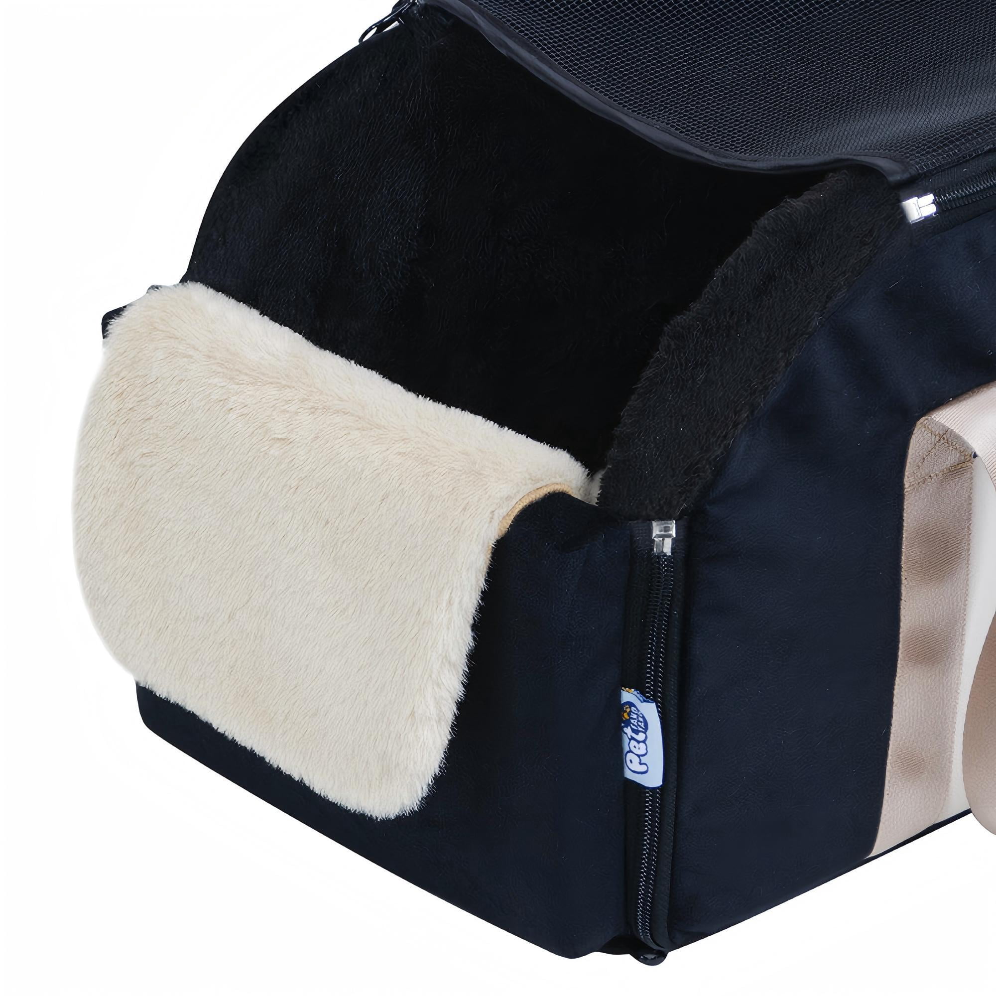 Center Console Dog Car Seat for Small Dogs up to 15.4lbs, Anti-Collapse Pet Booster Seat & Dog Booster Car Seat for Car Armrest with Non-slip Base
