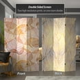thumbnail image 2 of Red Lantern 6 ft. Tall Ethereal Leaves Room Divider Screen - Freestanding Canvas Panel, 2 of 7