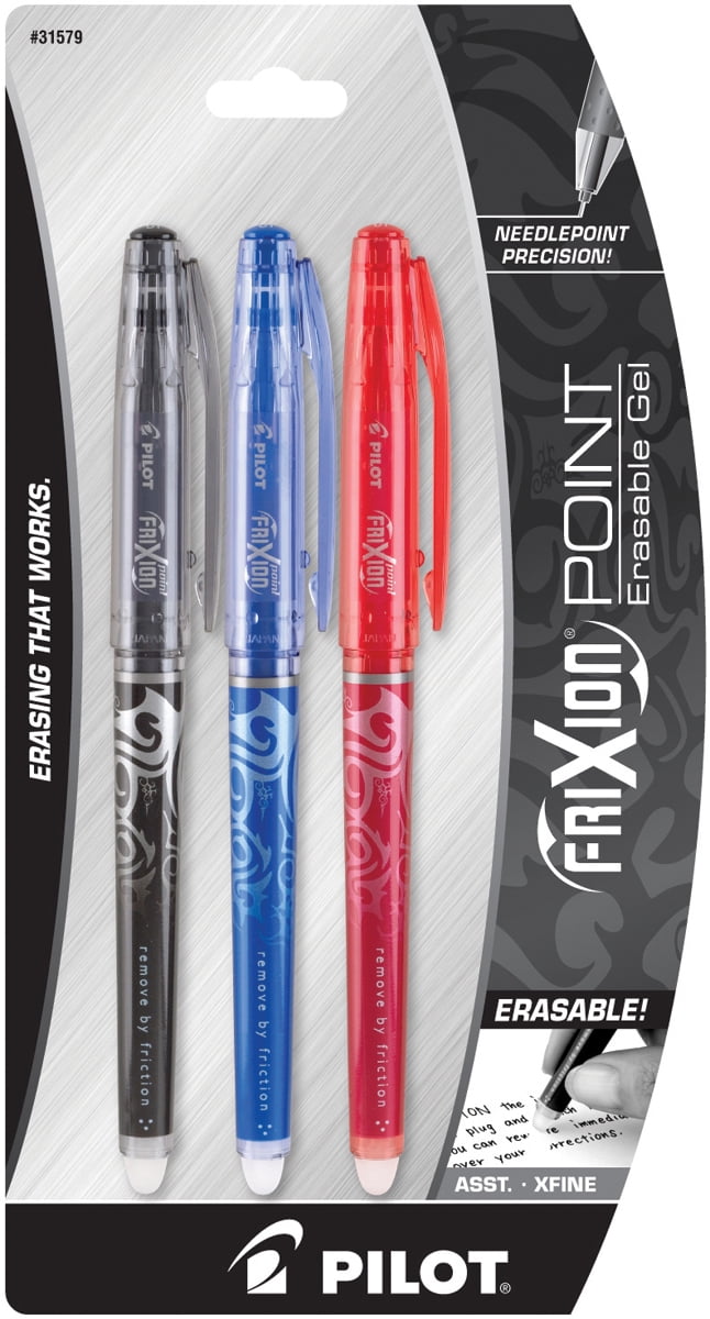 black and red ink pen