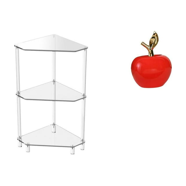 Elodie Modern Ceramic Corner Shelf Table for Kitchen Living Room Bathroom Study Room Cafe Holiday Home Decoration Sculpture